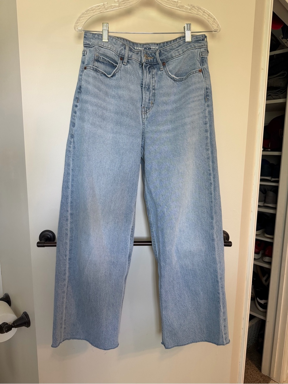 Old Navy Light Blue Extra High-Rise Wide Leg Women's Jeans
